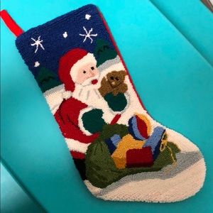 Christmas Stocking - Santa with toys and presents